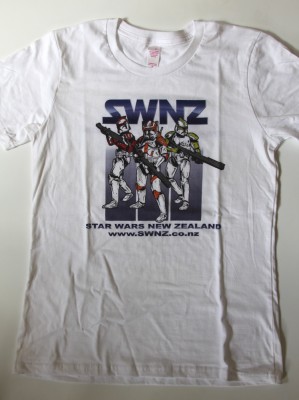 SWNZ t-shirt in white (women's size/version)