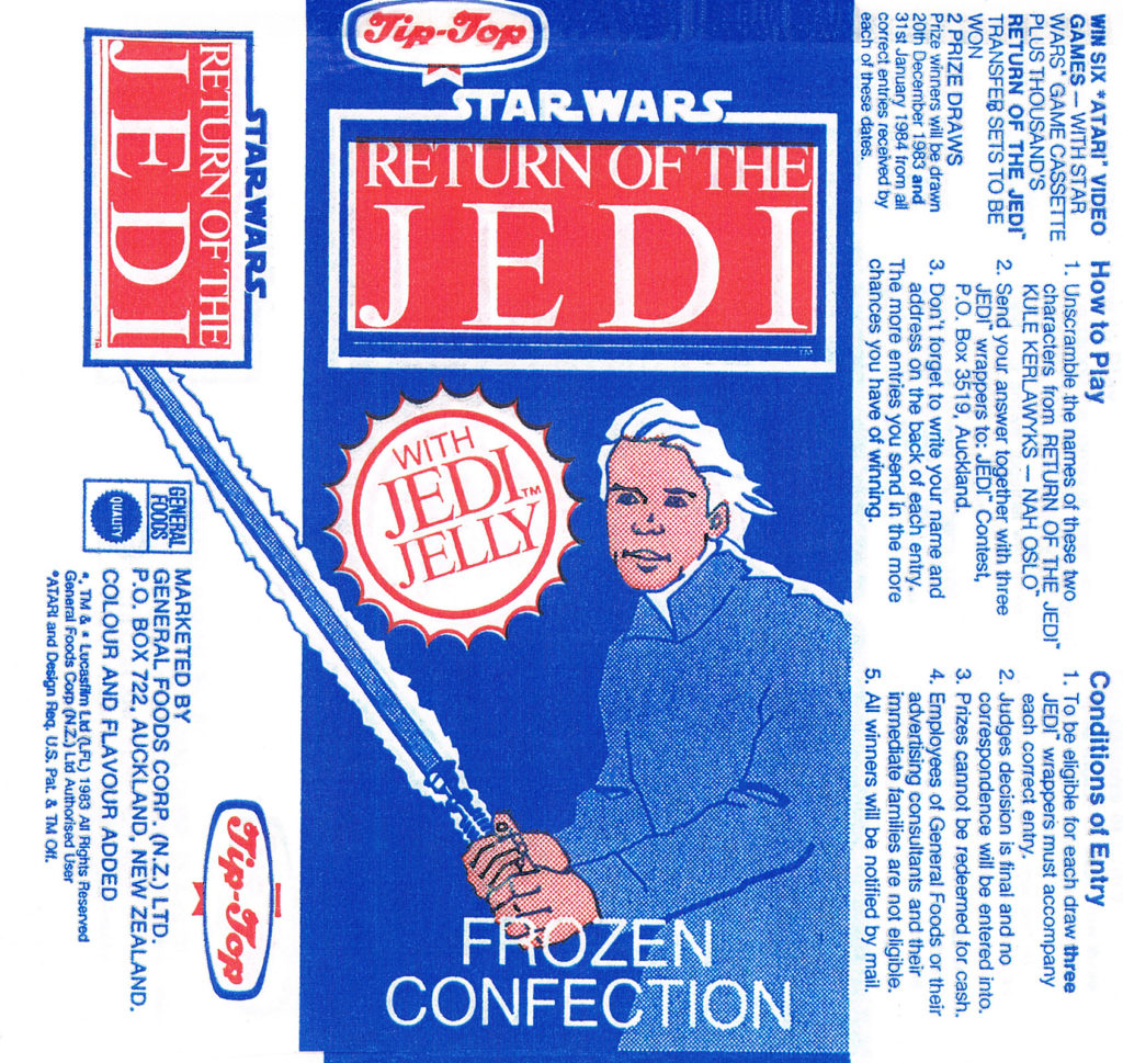 Tip-Top Jedi Jelly ice-block wrapper