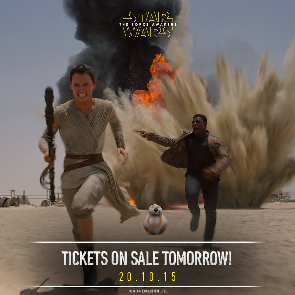 Star Wars: The Force Awakens - tickets on sale tomorrow