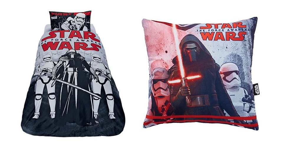 The Warehouse - Star Wars The Force Awakens duvet set and coordinating cushion