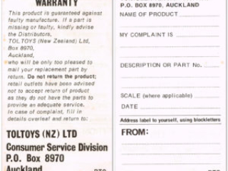 MPC Star Wars Kitset Warranty Form MPC Star Wars Kitset Warranty Form