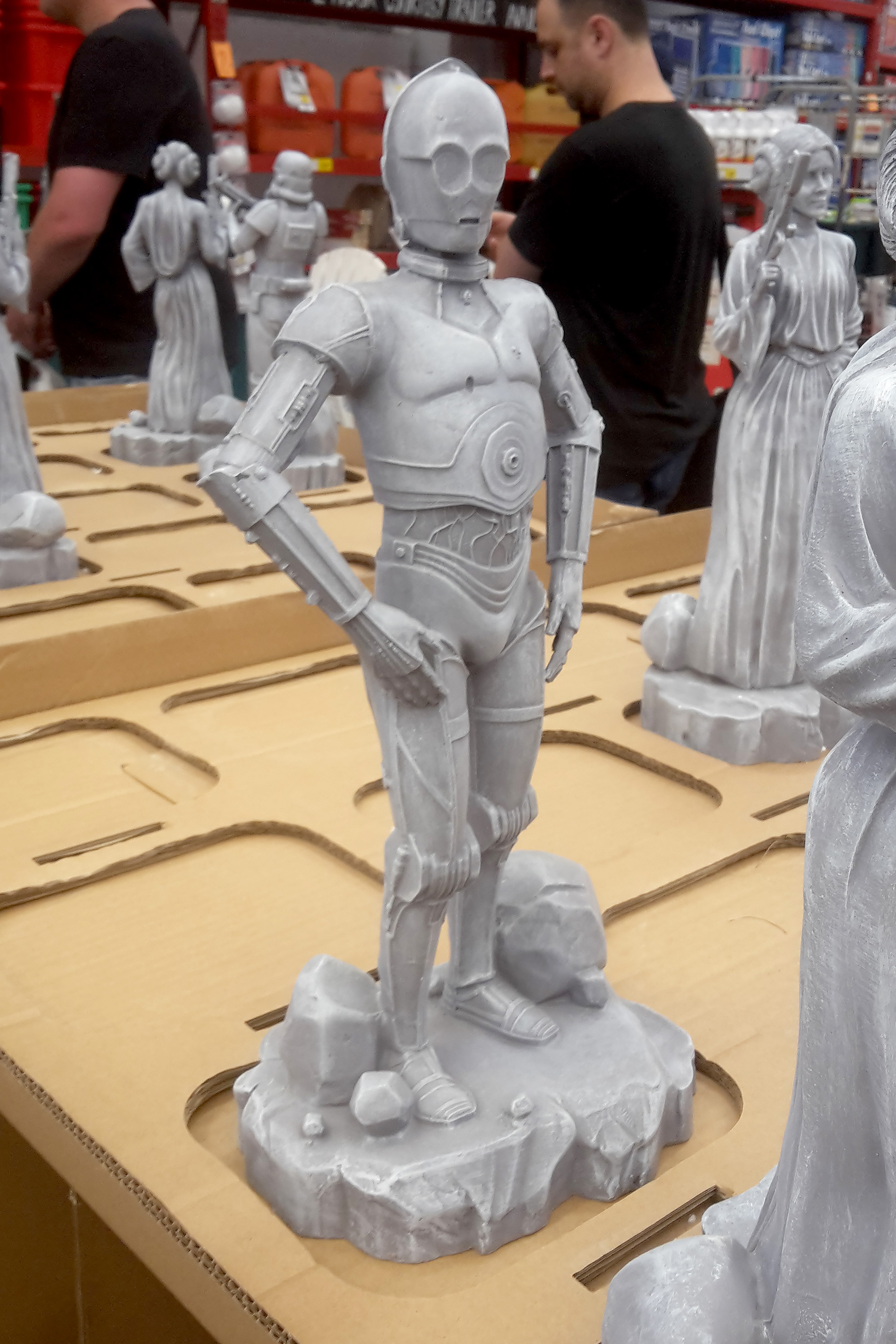 stormtrooper garden statue