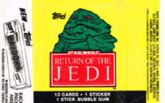 Topps US Return of the Jedi bubblegum wrapper