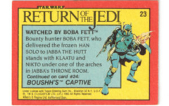 Allen's and Regina NZ Return of the Jedi Trading Card