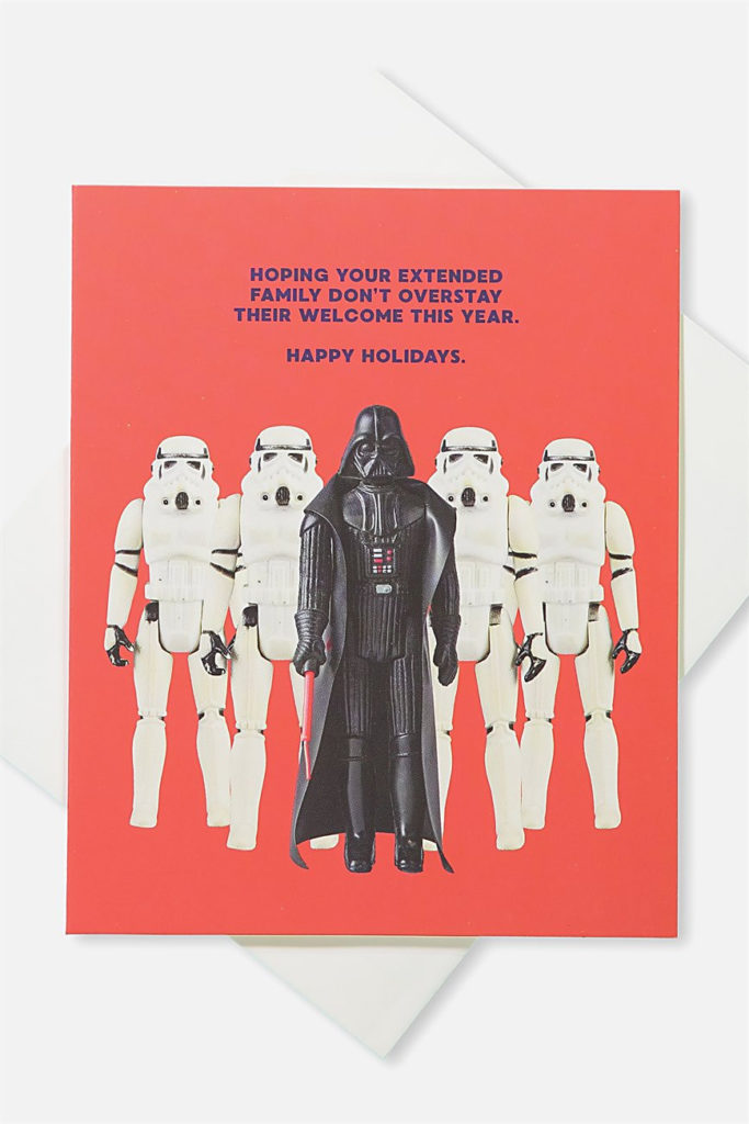 Star Wars Action Figure Christmas Cards