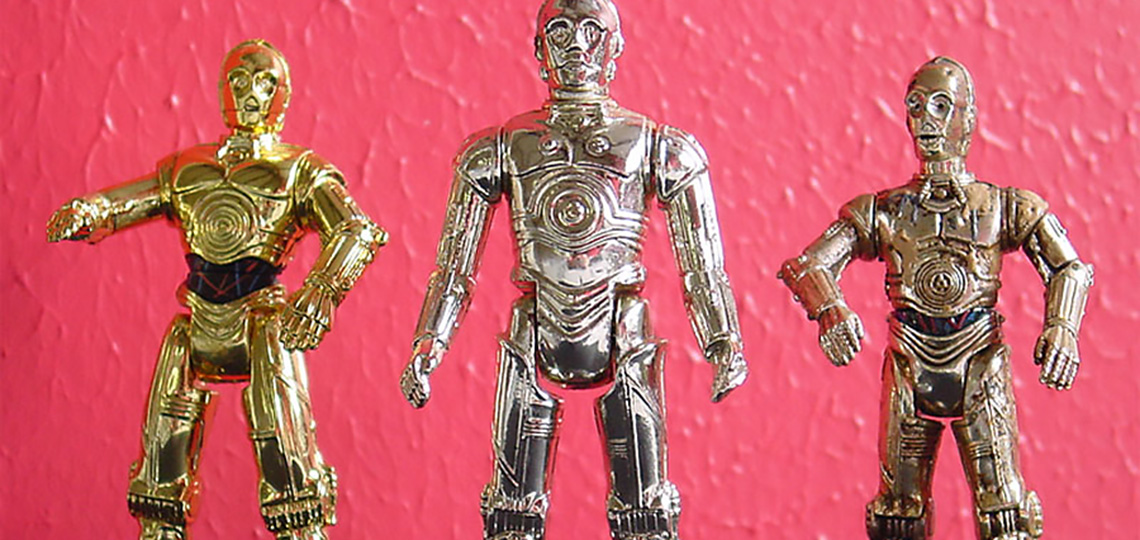 Vintage c3po action figure outlet
