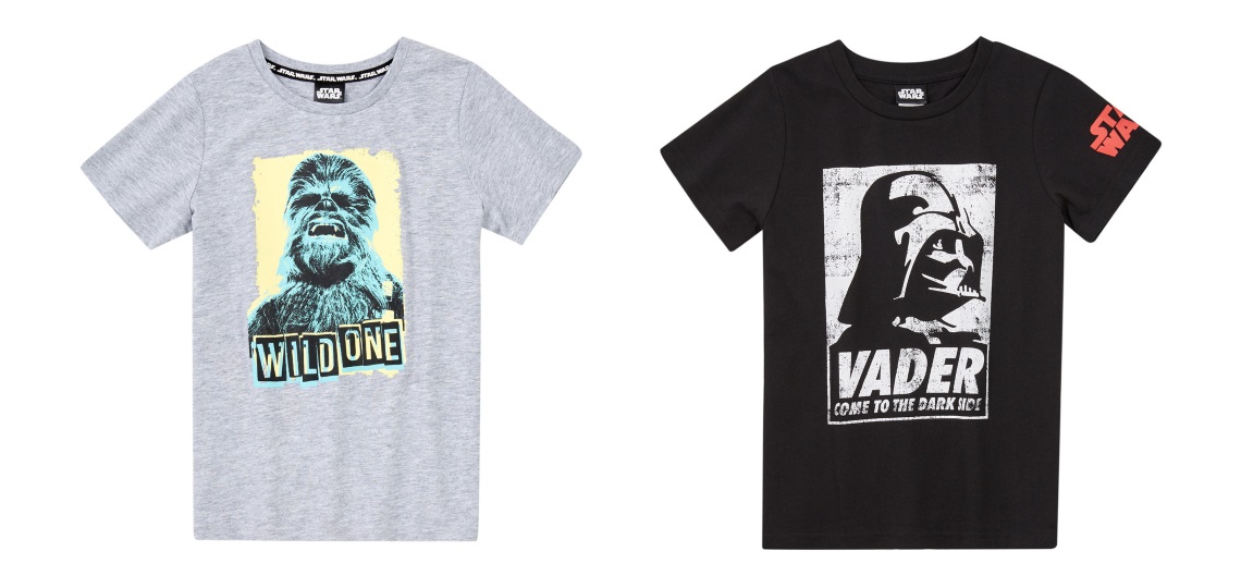 Kid's Star Wars Darth Vader and Chewbacca T-Shirts at Farmers