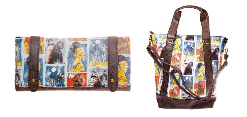 Loungefly x Star Wars Character Print Tote Bag and Wallet at Mighty Ape NZ