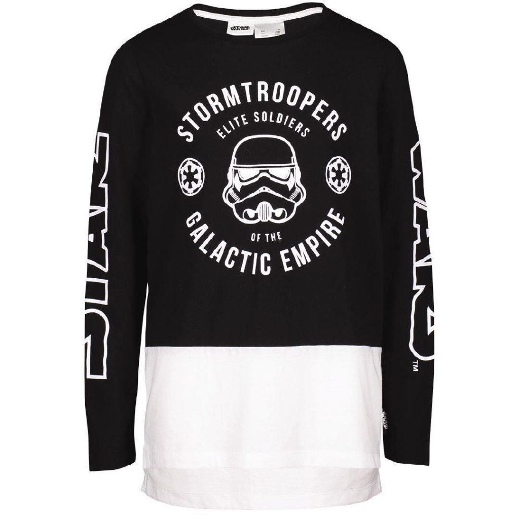 Kid's Star Wars Galactic Empire Long Sleeve Spliced T-Shirt at The Warehouse NZ