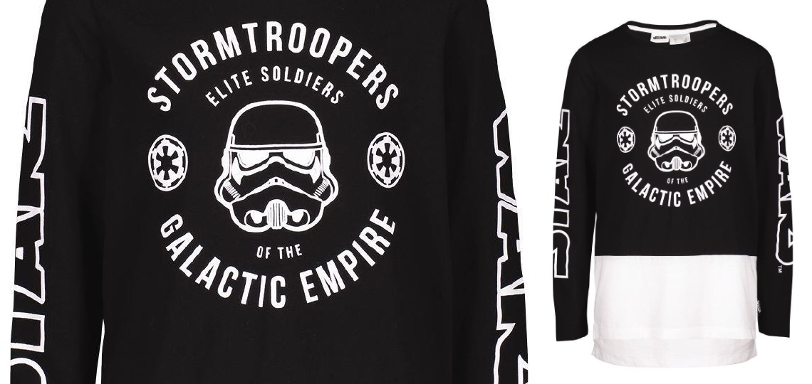 Kid's Star Wars Galactic Empire Long Sleeve Spliced T-Shirt at The Warehouse NZ