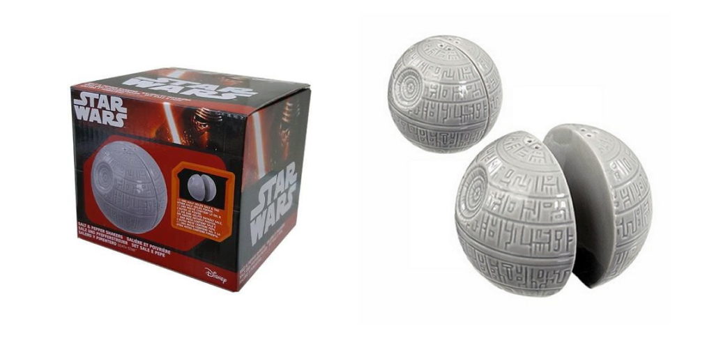 Star Wars Death Star Salt & Pepper Shaker Set on Retrospace