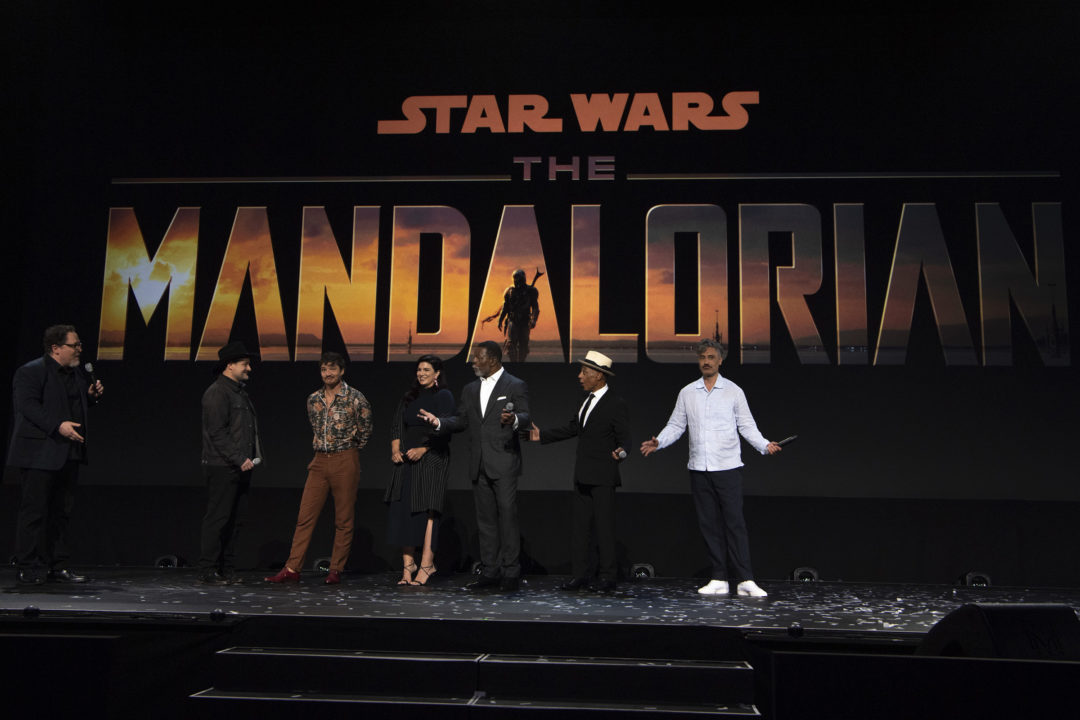 The Mandalorian cast and crew at D23 Expo 2019