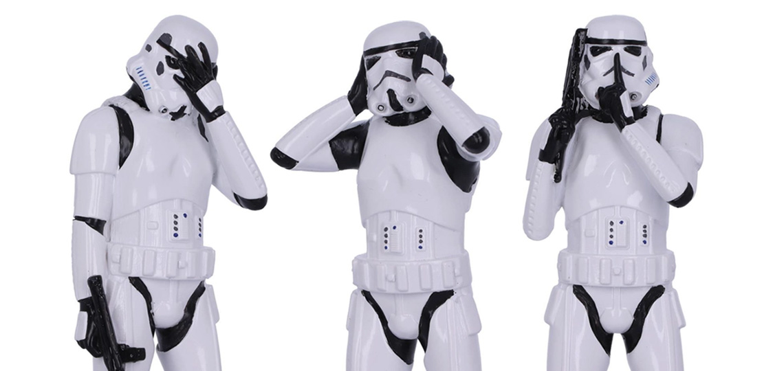 'Hear No Evil' Stormtrooper Figurines
