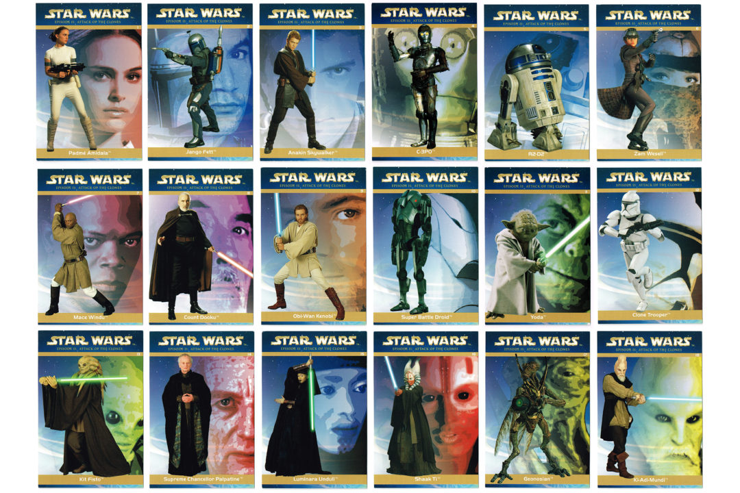 'Attack of the Clones' Collectible Cards from Mainland Products Ltd (NZ), 2002
