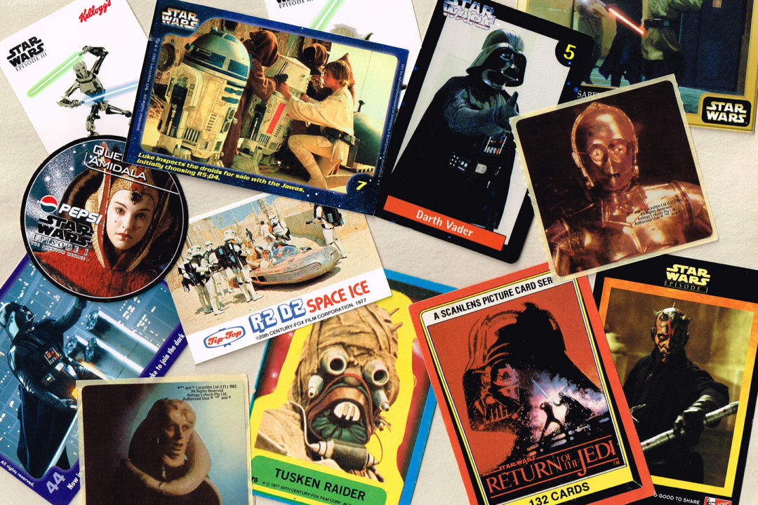 New Zealand Star Wars collectible cards and stickers