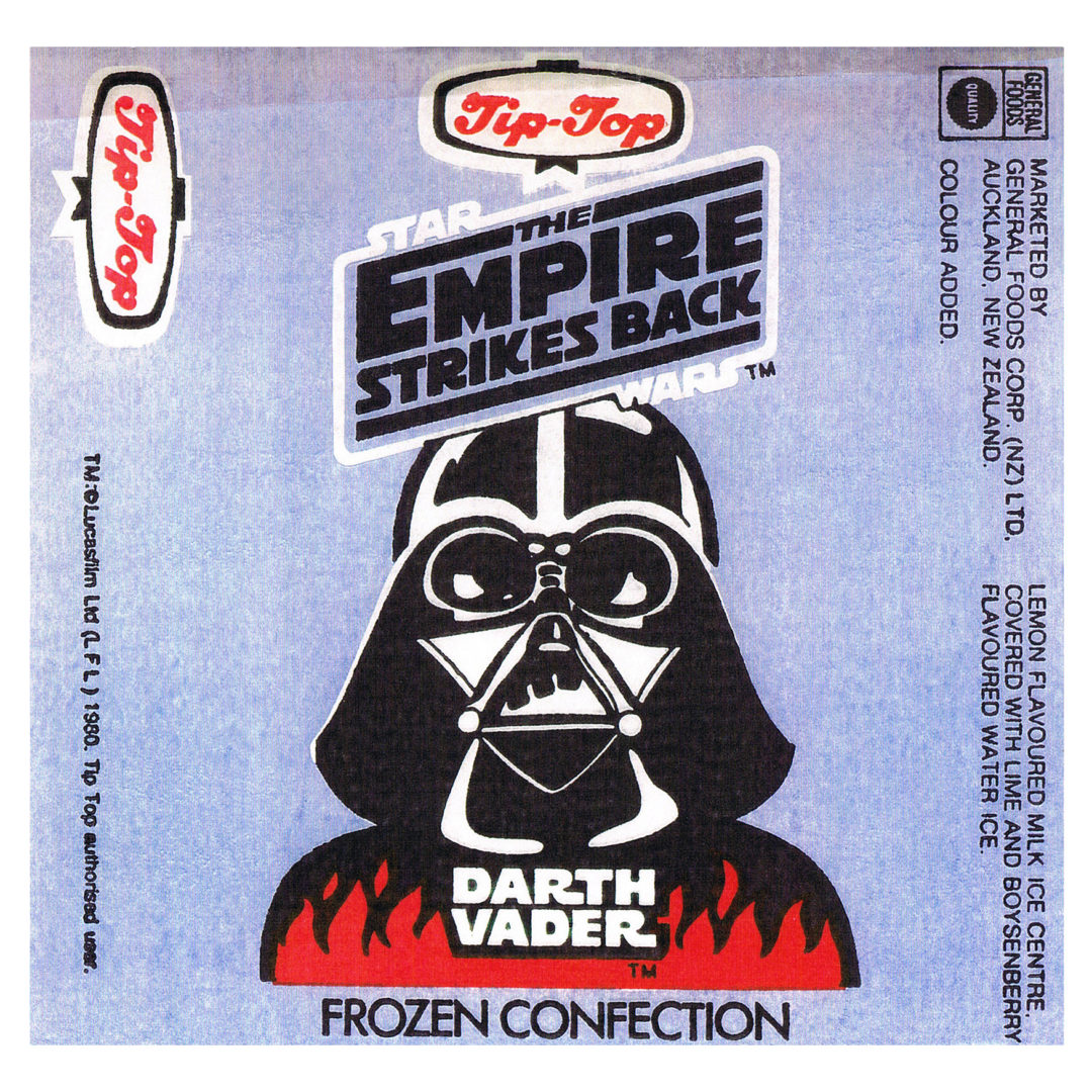 Tip-Top Darth Vader Ice-Block Wrapper, 1980