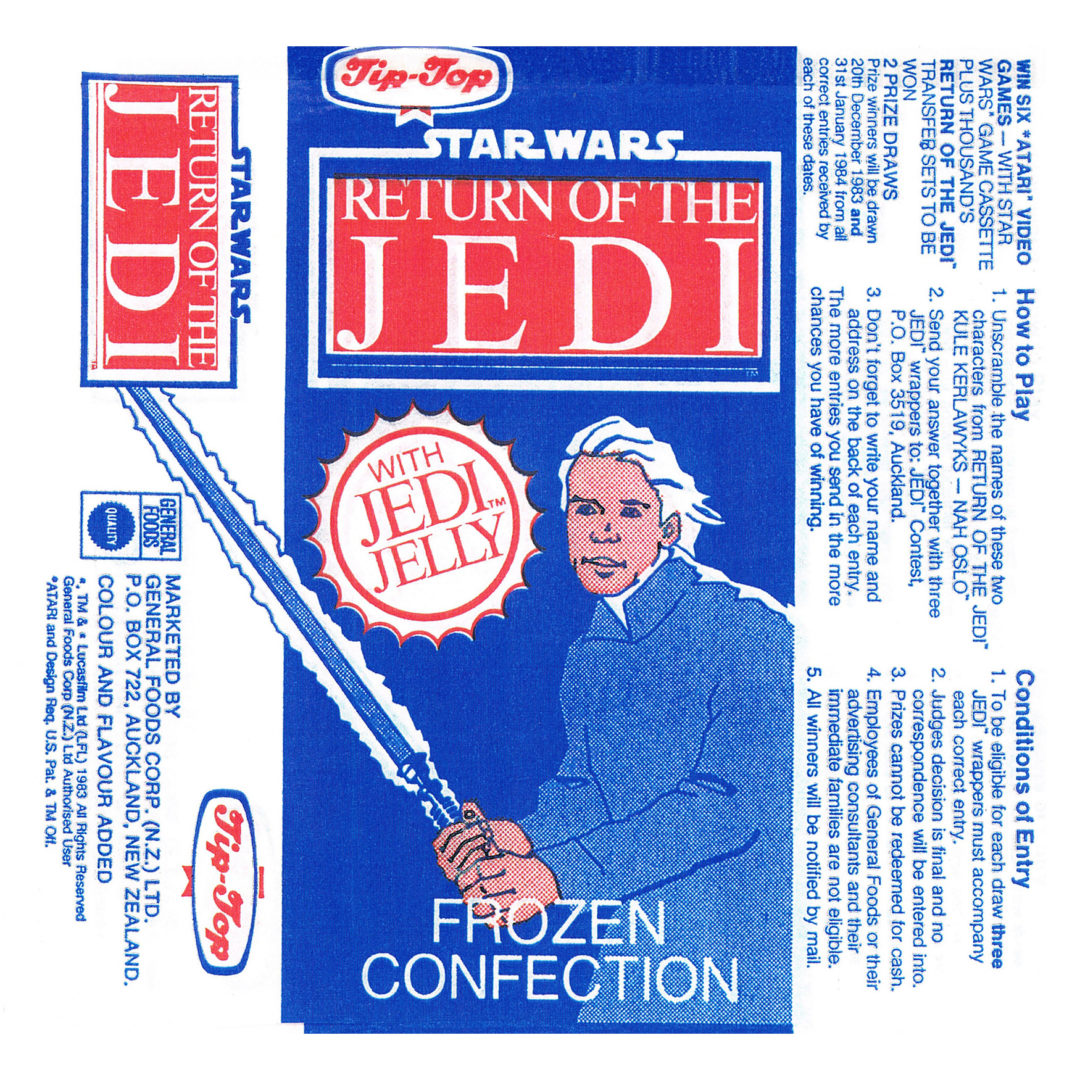 Tip-Top Return of the Jedi Ice-Block Wrapper, 1983