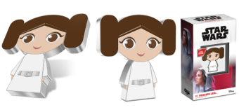Princess Leia Chibi Silver Coin from NZ Mint
