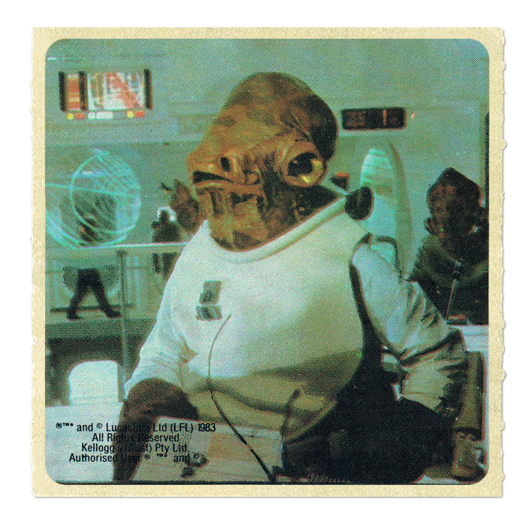 Kellogg's 1983 Sticker - Admiral Ackbar