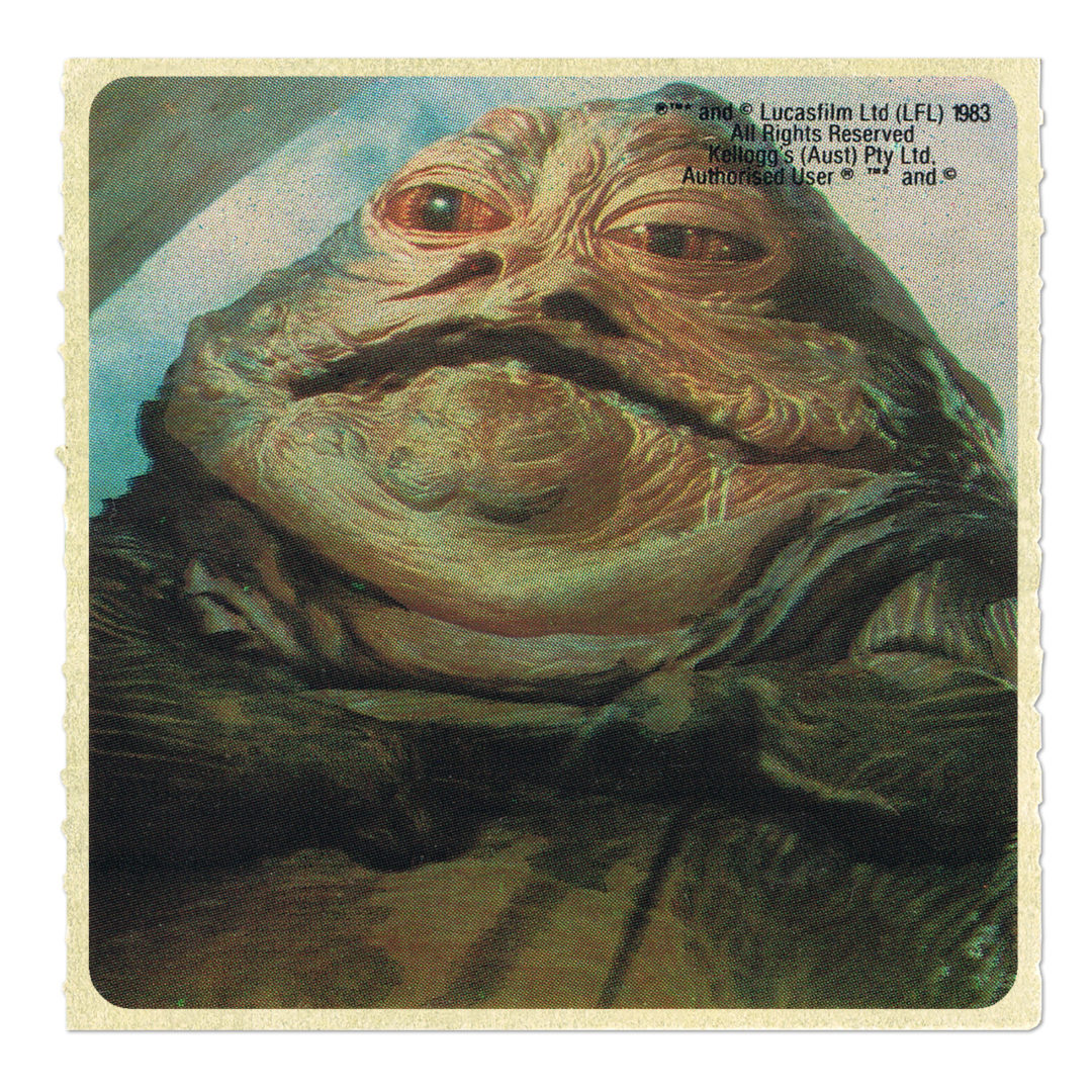 Kellogg's 1983 Sticker - Jabba the Hutt