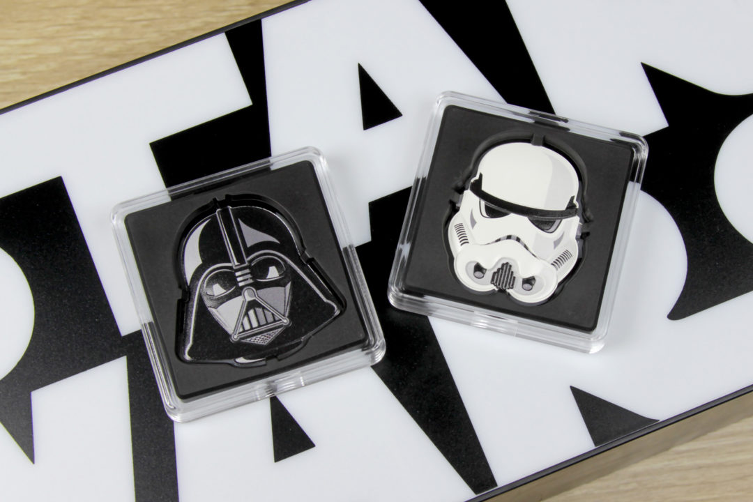 NZ Mint Faces of the Empire silver coins - Darth Vader & Stormtrooper