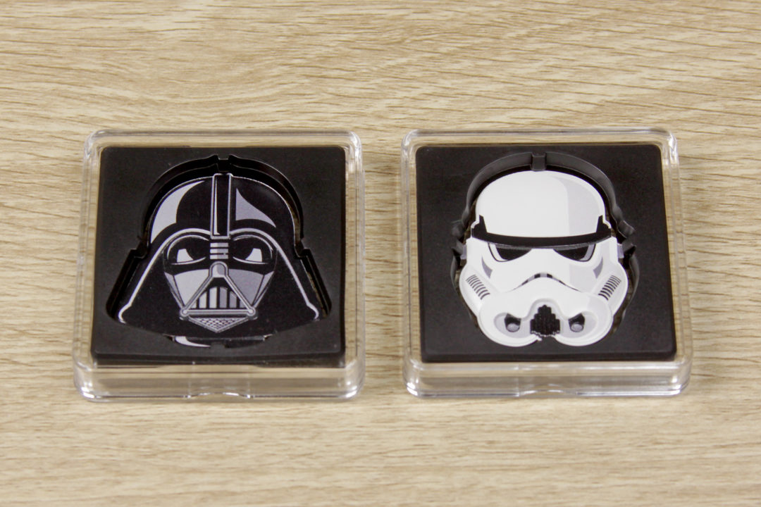 NZ Mint Faces of the Empire silver coins - Darth Vader & Stormtrooper